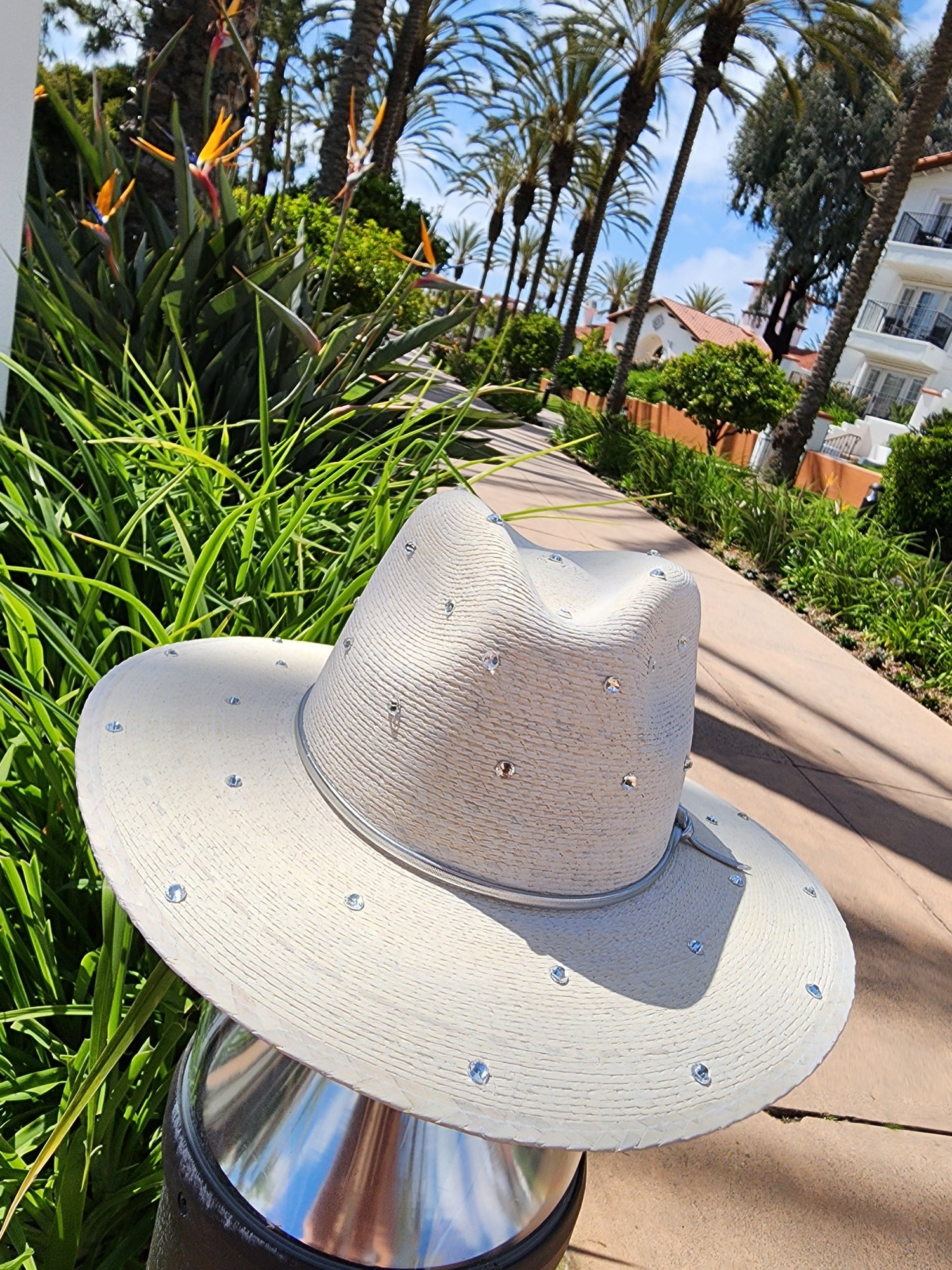 Natural Woven Palm Hats