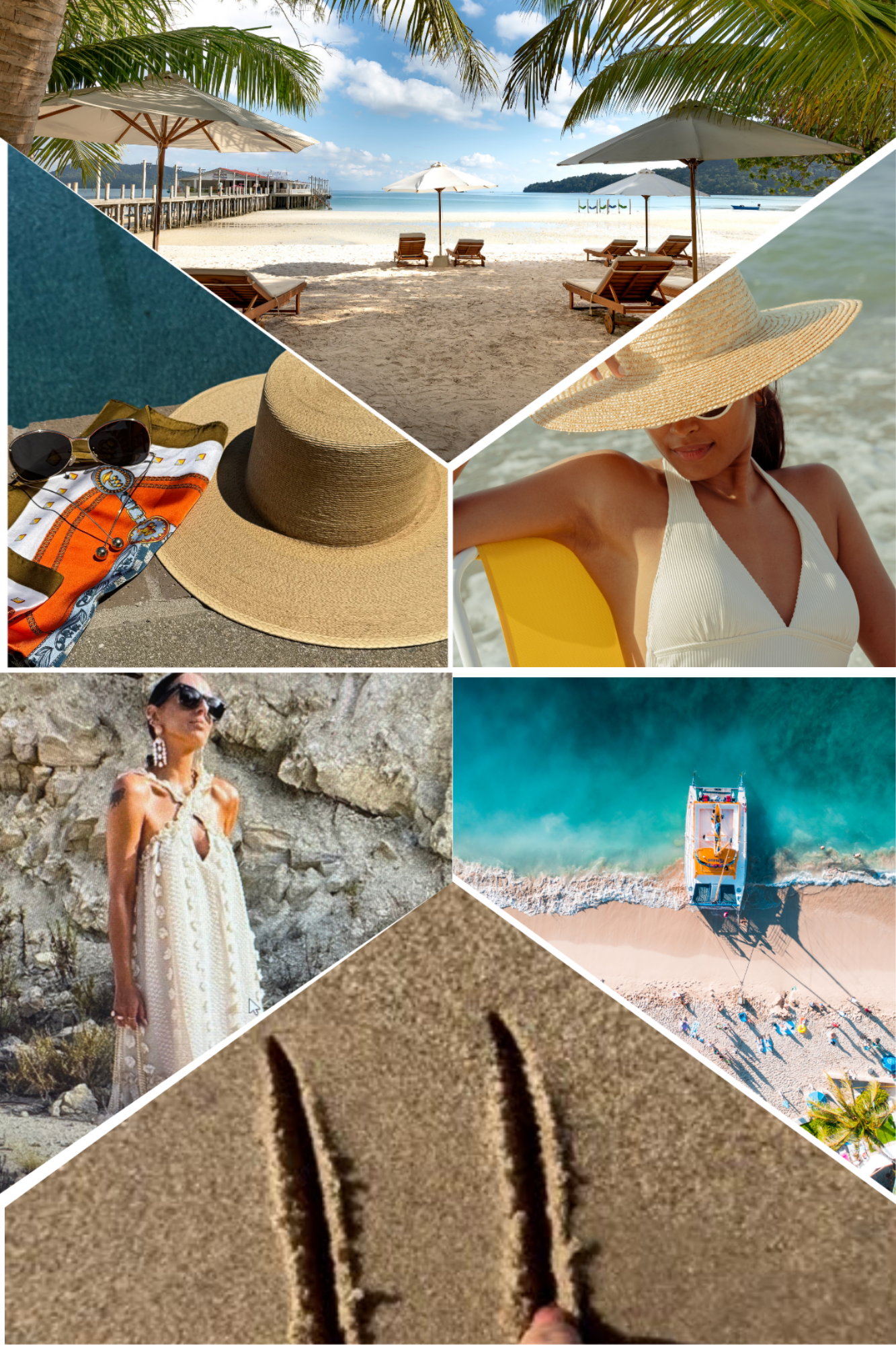 Natural Woven Palm Hats