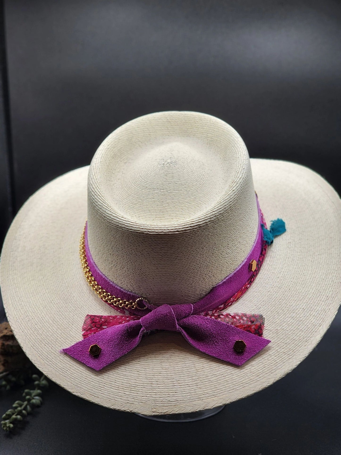 Royal Purple Boho Palm Hat